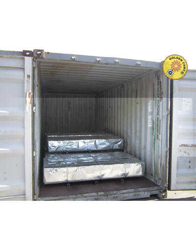 loading galvanized corrugated steel sheet