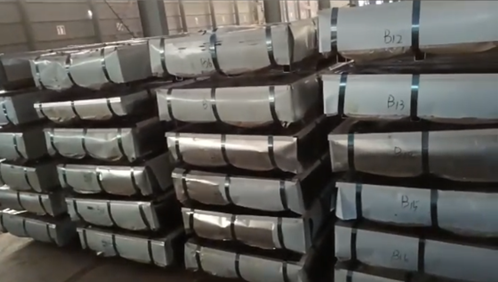 THE GALVANIZED STEEL SHEET HAVE BEEN FINISHED