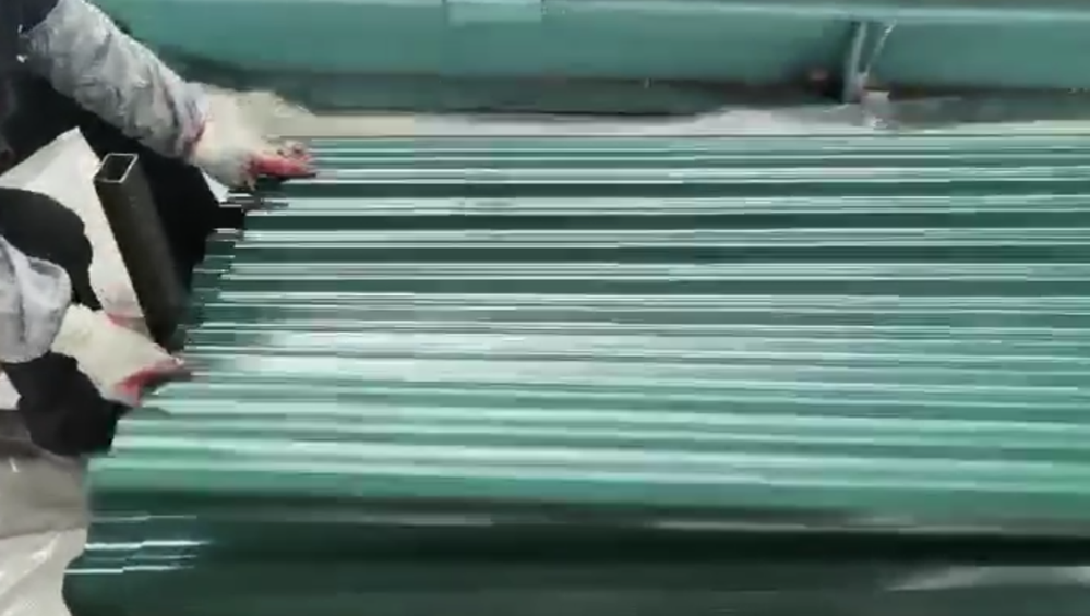 THE PRODUCTION OF COLORED ROOFING  SHEET